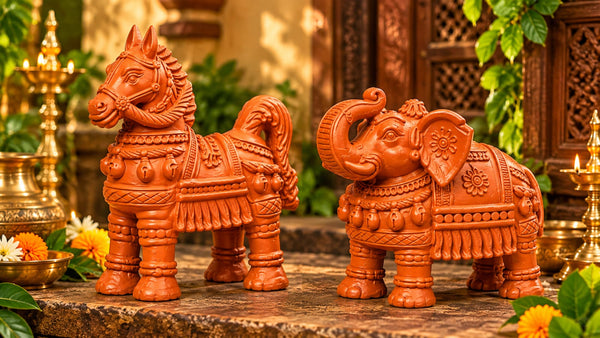 Elephant & Horses