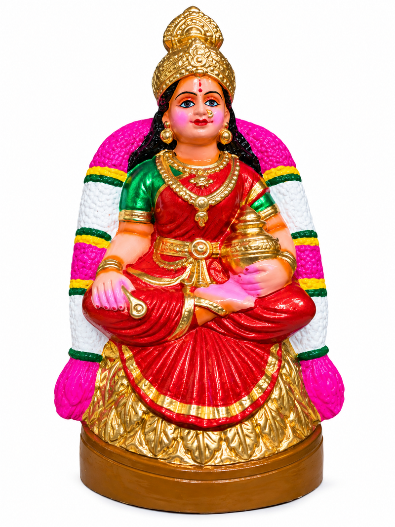 Terracotta Lakshmi Golu Doll – 8 Inch | Handmade Goddess Lakshmi Golu Idol