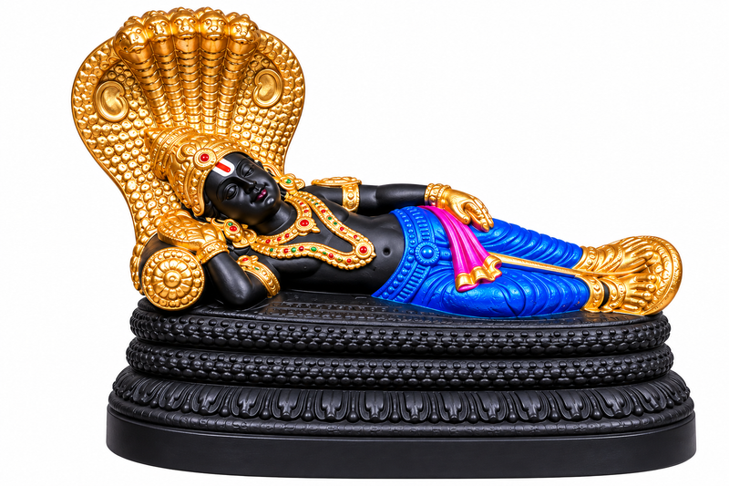 Terracotta Ranganathar Golu Doll – Handmade Lord Ranganathar Golu Idol - 6 inch
