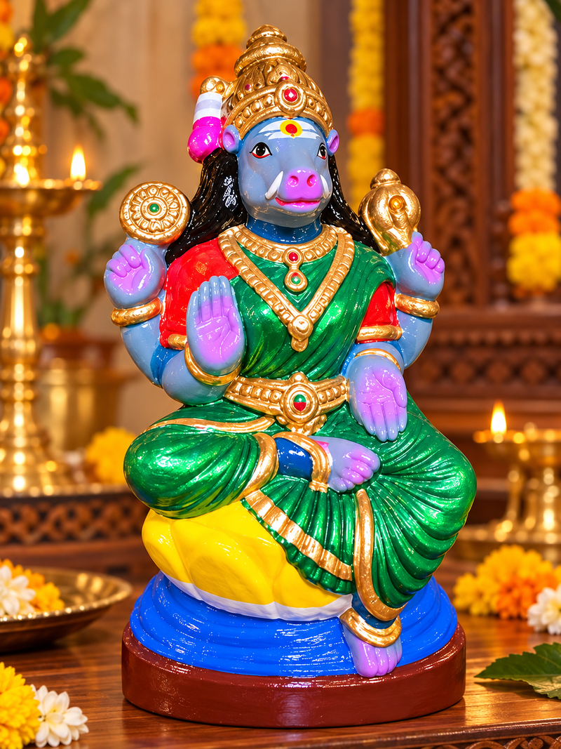 Terracotta Varahi Golu Doll | Handmade Navaratri Golu Doll 14 inch