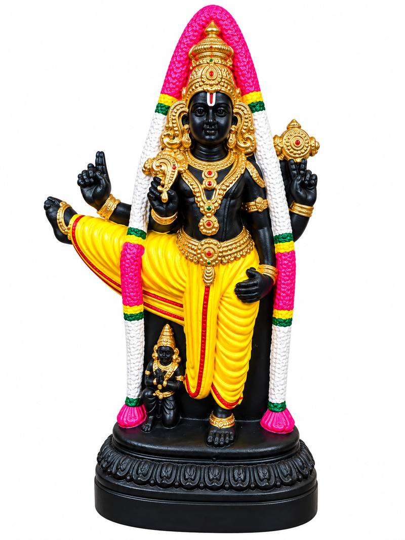 Terracotta Lord Vishnu Perumal Golu Doll – Traditional Handmade Golu Idol 12 inch